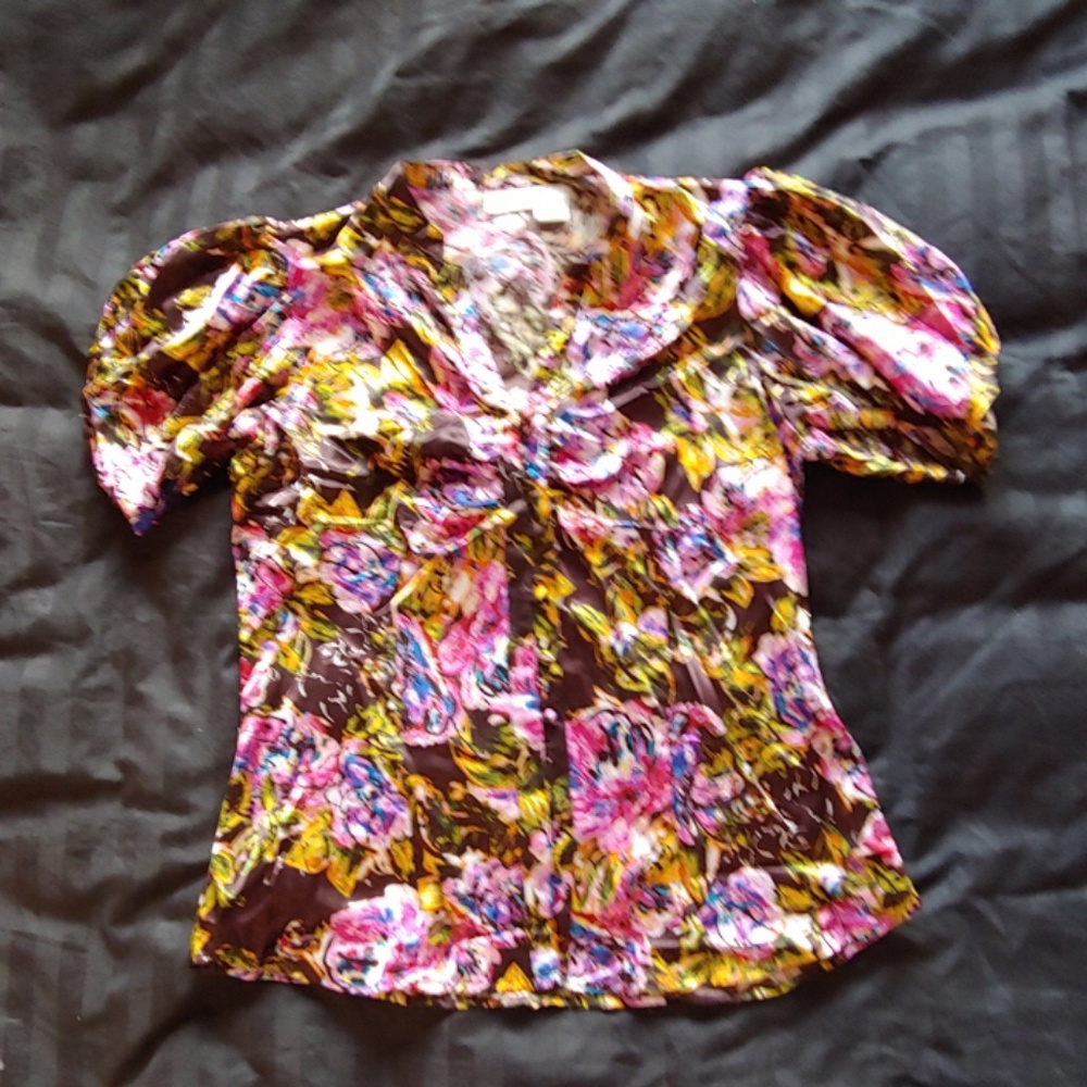 Harve Benard cap sleeve dress shirt